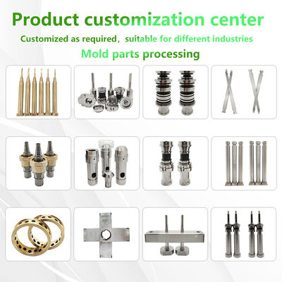 H13 48-50HRC CNC Machining Components , Threaded Bush Injection Moulding Mould Parts